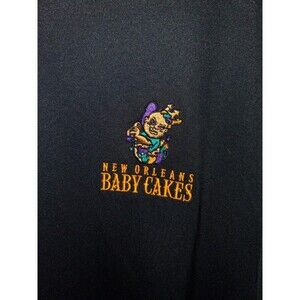 Vansport New Orleans Baby Cakes Polo Shirt 5XL Blue Embroidered MiLB Rare Logo